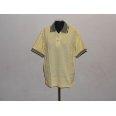 Jacquard Collar Golf Shirt Yellow